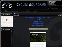 Tablet Screenshot of cycles-gourgand.fr